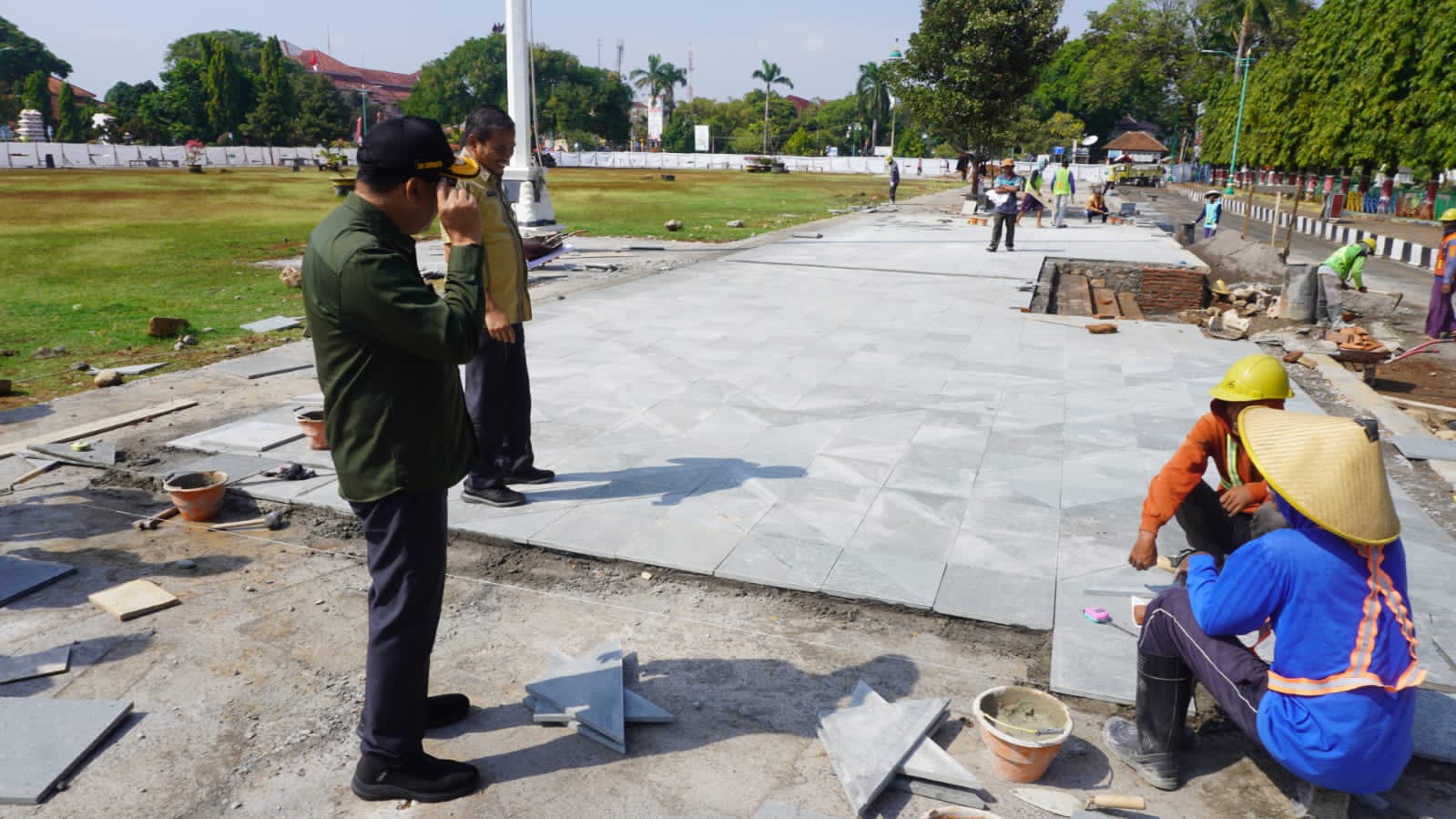 Proyek Revitalisasi Alun-alun 1 Jepara akan Selesai Akhir 2024